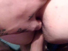 Hubby and wifey bj close-up doggy style and cumshot