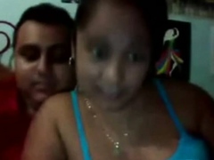 Hot Colombian Couple's Webcam Show