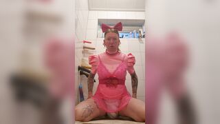 Pink sissy fuckdoll part 1