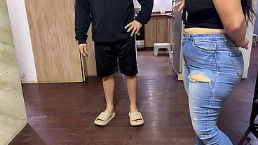 He Visits His Friend and Is Greeted by Big Ass's Wife. They Are Left Alone!