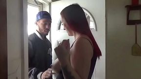 Anxious Delivery Guy Gets Oral Favor