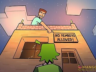 Edging a Femboy Creeper