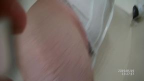 Corset Wearing Crossdresser in the Shower