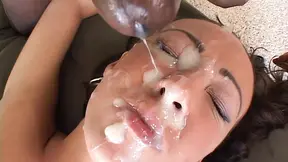 Black Gangbang Facial Cumshot
