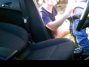 a straight guy with a really big cock is going to fuck me right in front of the car