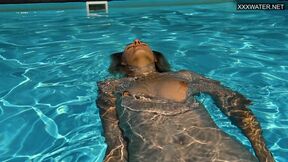 Hungarian tight cunt on camera by the pool
