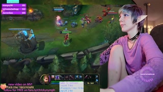 Tricky Nymph Dominates their League of Legends Game LIVE on Chaturbate!