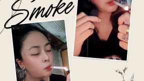 Goodmorning and Goodnight Smoking - Smoking Marlboro Red and White