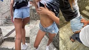 Teen Almost Caught Getting Down and Dirty in Public Spots - Risky Sexcapades Gone Wild