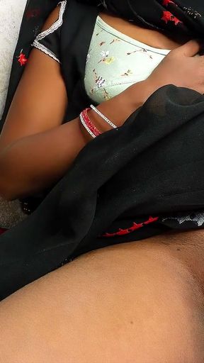 Indian Alone Women Fingering my pussy while wearing transparent leggings thinking about my Hus   Clip 2