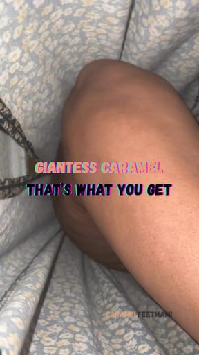 (NSFW) Giantess Caramel That’s What You Get