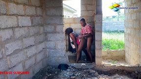 STRANDED HORNEY EBONY FUCKED BY BRICKLAYER IN UNCOMPLETED BUILDING PLEASE SUBSCRIBE