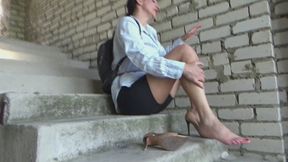 Worst place to meet: injury on an abandoned staircase m