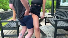 Morning quickie with stepdaughter before she leaves for school