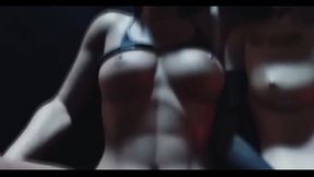 Cyberpunk threesome 3 Girls 18+ 3D animation hentai