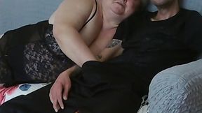 girlfriend gives a deep and high-quality blowjob before my cumshot in her mouth