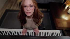 music is fun when a student has no panties - piano lessons - sex with teacher - sex therapy (small)