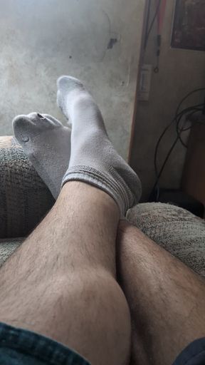 Stinky feet smelling pov