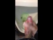 Leave some Sperm in the Urinoir for the next Straight Men taking a Pee