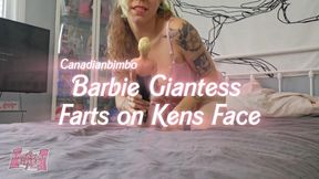 Barbie Giantess Farts on Kens Face