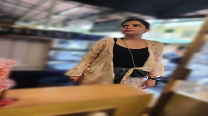 Pretty indian woman candid faceshot