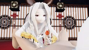 Pale petite girl is waiting for her load from a big dick