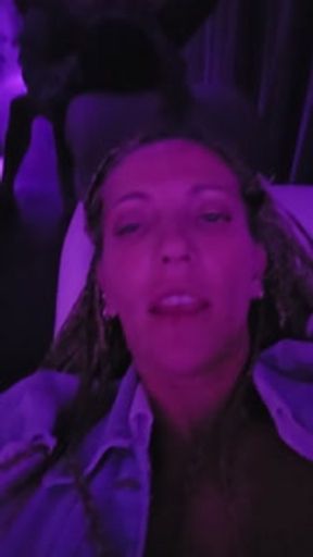 Licking my wife - feet and pussy - with her hungover...