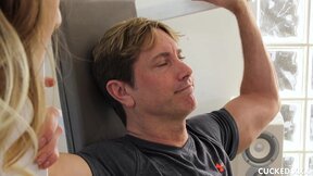 Cadence Lux cuckolds her hubby by deepthroating & riding meat