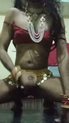 Hot Indian Shemale Pornstar Cumming
