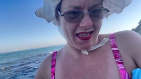 pissing, fucking and squirting on the public beach