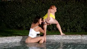 Lola Fauve and Sophia Laure pleasuring each other in the water