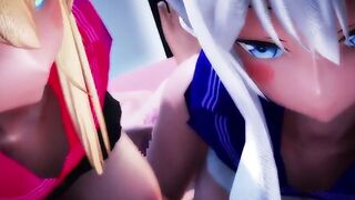 【MMD R-barely legal SEX DANCE】PERVERSE BOOTY HUGE WHITE BUTTOCKS WILLING TO COJ[MMD R-18]