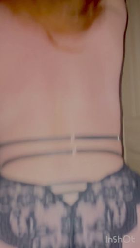 Wife mom playing &amp; riding with big 12inch black dildo   Clip 3