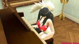 Animated ecchi Cap two jiraiya went to play the piano