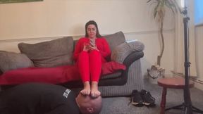Miss Sofia Rose1 Being My Foot Stool