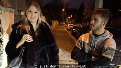 HUNT4K. Slut with nice firm tits is fucking with a stranger in front of her stupid BF