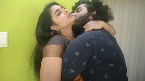 Sizzling Indian couple shares hot lip lock romance