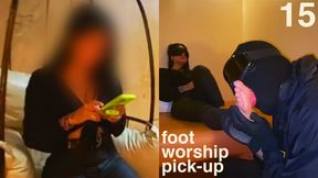 Beach Resort Waitress Is Picked Up During Her Lunch Hour To Have Her Feet Licked & Toes Sucked Passionately While Blindfolded & Smoking - Foot Worship Pick Up 15 - 720P