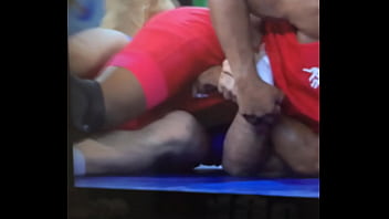 Wrestler Rubbing Ass