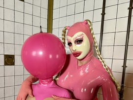 Pink latex fun