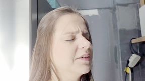 DRINKING SODA WHEN WAKEN UP AND BURPING A LOT IN THE KITCHEN - BY ISABELITA - CLIP 4