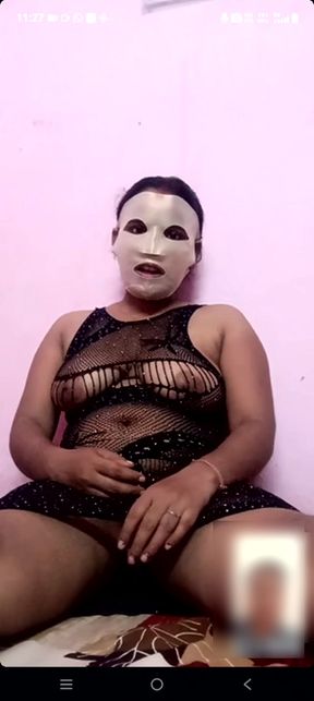 Showing off the guard and the bad and the boozy on the video call