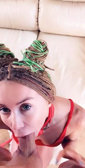 Petite babe gets put on a leash and gets her ass fucked