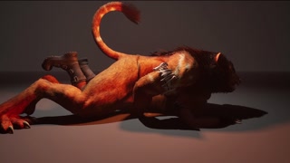 Choking on the monster cock