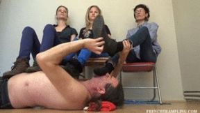 2142 Socks worship with Melanie Katy Coline