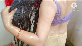 Stepmom Bathing Hot When Stepbrother Jerking Her Dick