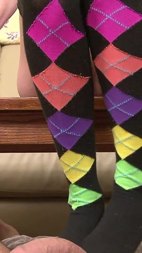 Socks Make Her Sugar Daddy's Cock Erupt