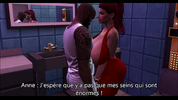French couple enjoys horny kiss in the toilet