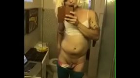 Jacky loving herself