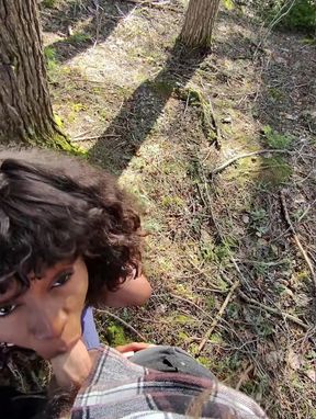Cruising for Girlcock in the Woods POV